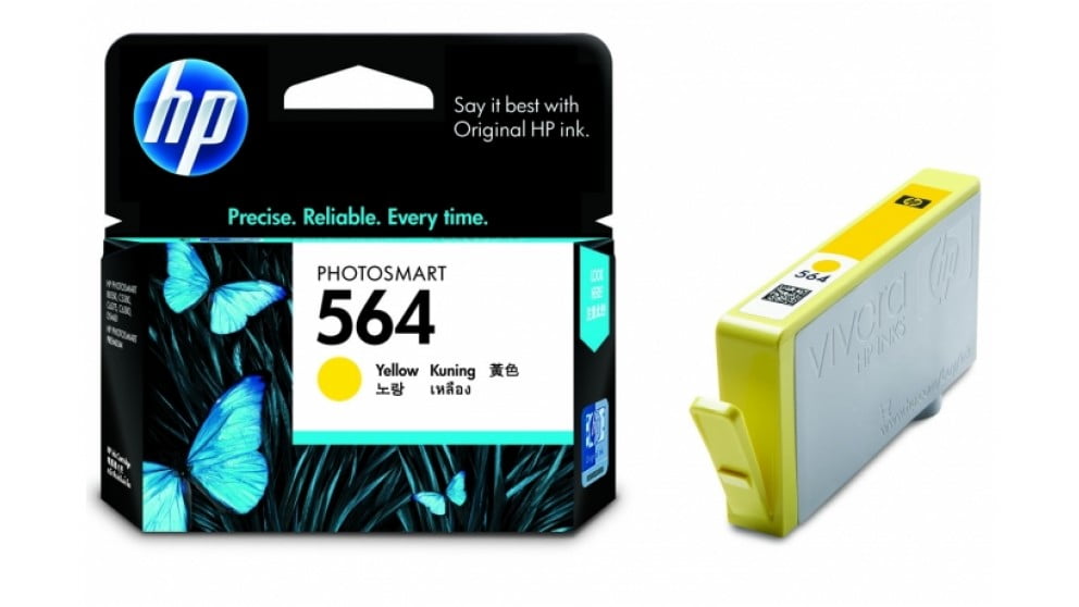 HP 564 YELLOW GENUINE INK CARTRIDGE. CB320WA