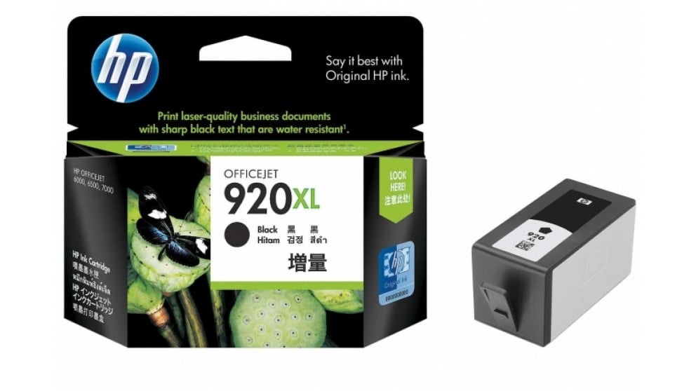 HP 920XL BLACK GENUINE HIGH CAPACITY INK CARTRIDGE.