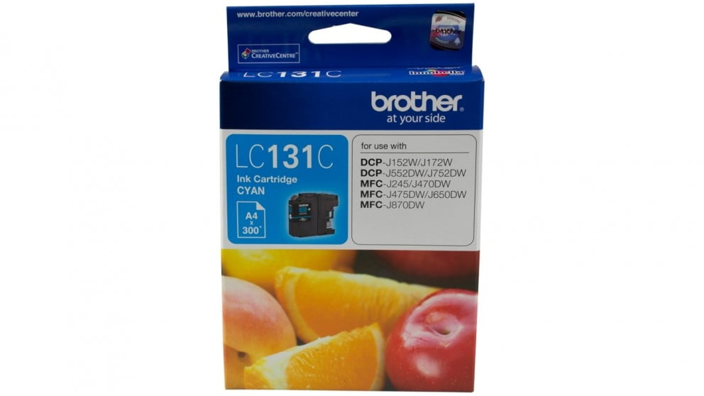 BROTHER LC131 CYAN GENUINE INK CARTRIDGE.