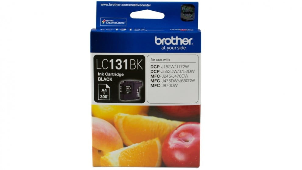 BROTHER LC131 BLACK GENUINE INK CARTRIDGE.