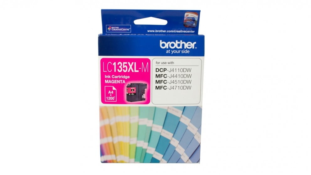 BROTHER LC135XL MAGENTA HIGH CAPACITY INK CARTRIDGE.