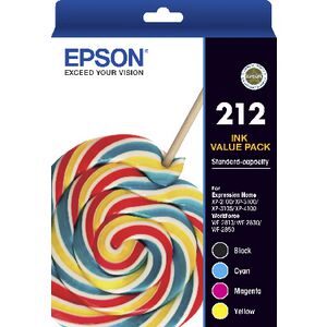 Epson 212 Genuine 4-Ink Value Pack