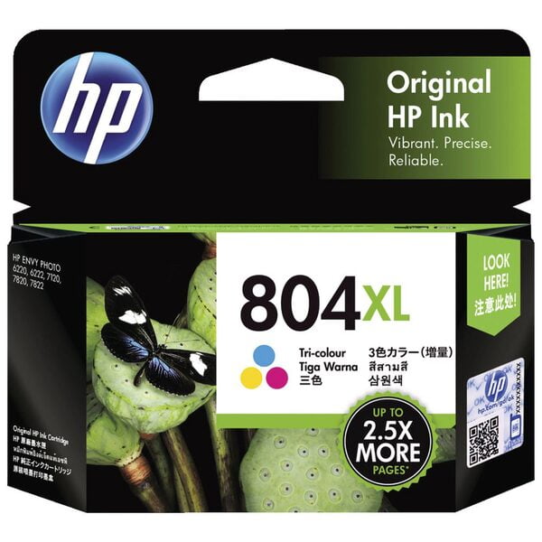 HP 804XL GENUINE COLOUR ORIGINAL HIGH YIELD INK.
