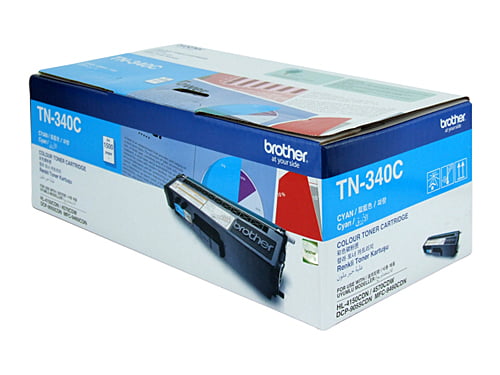 Brother TN340 Cyan Genuine Toner Cartridge