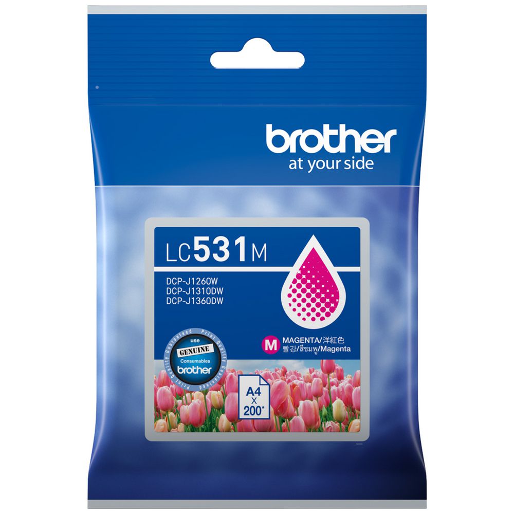 Brother LC-531 Magenta Genuine Ink Cartridge.