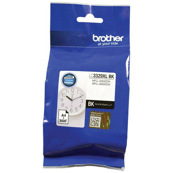 BROTHER LC-3329XL BLACK GENUINE INK CARTRIDGE.