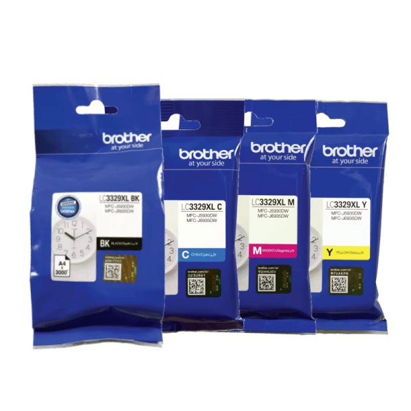 BROTHER LC-3329XL GENUINE 4-INK VALUE PACK.