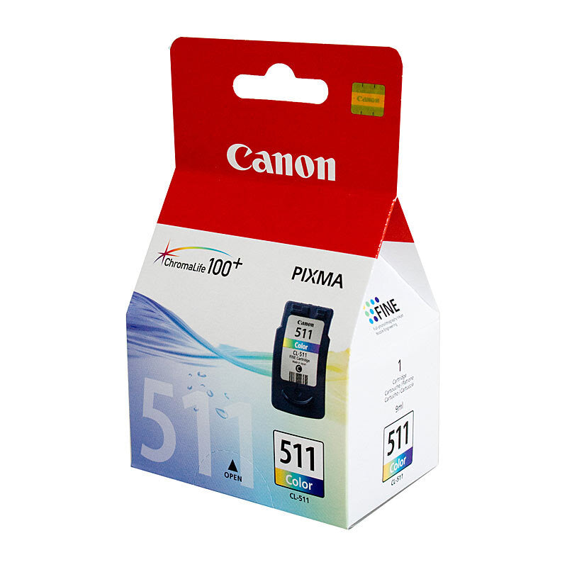 CANON CL-511 COLOUR GENUINE INK CARTRIDGE. MINOR BOX DAMAGE SALE.
