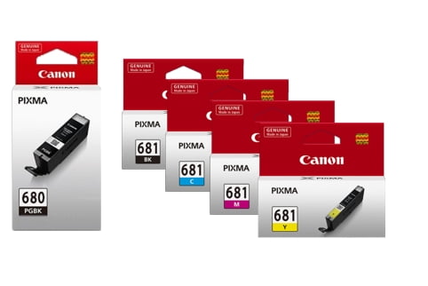 CANON PG680/ CLI681 GENUINE VALUE PACK ORIGINAL 5-INKS.