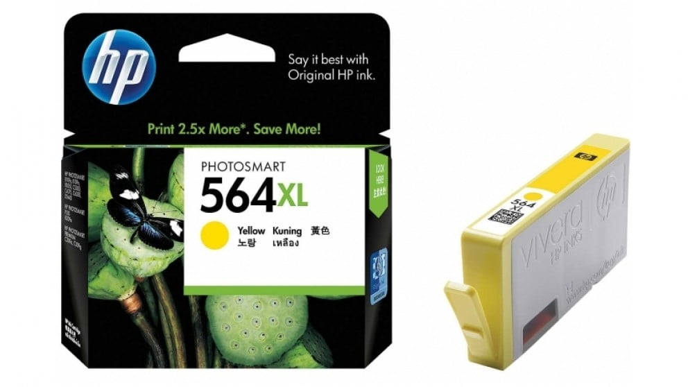 HP 564XL YELLOW GENUINE HIGH CAPACITY INK CARTRIDGE. CB325WA