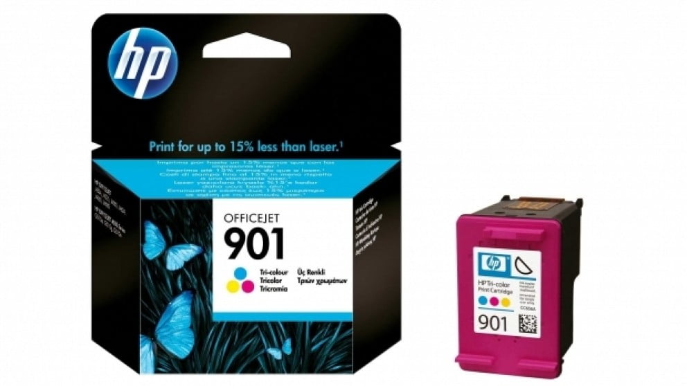 HP 901 TRI-COLOUR GENUINE INK CARTRIDGE.