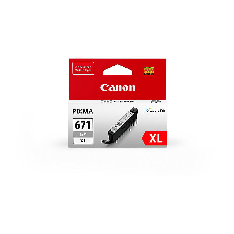 CANON CLI-671 XL GRAY (GREY) GENUINE HIGH CAPACITY INK.