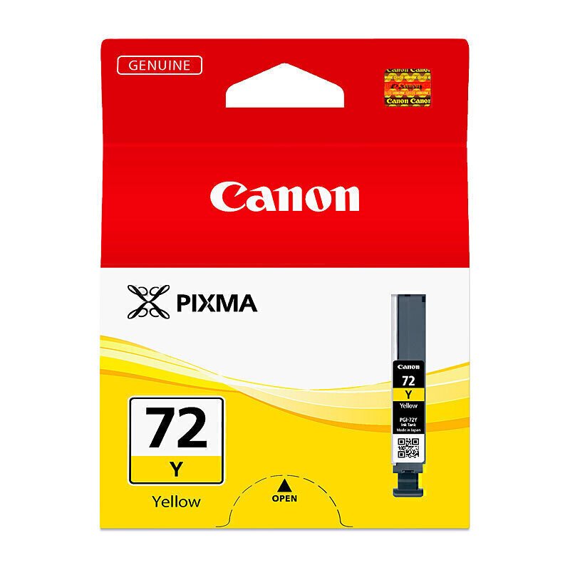 CANON PGI-72 YELLOW GENUINE INK CARTRIDGE.
