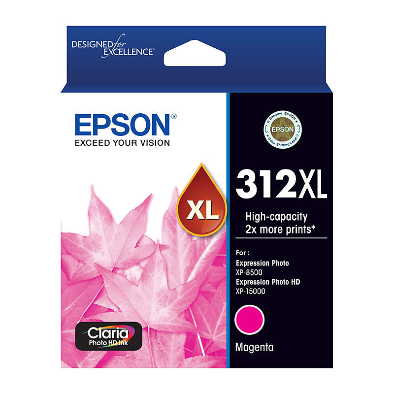 Epson 312XL Magenta High Capacity Ink Cartridge.