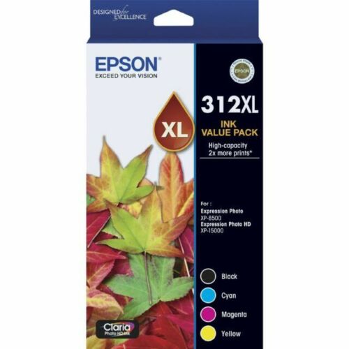 Epson 312XL Genuine Value Pack High Capacity 4-Inks