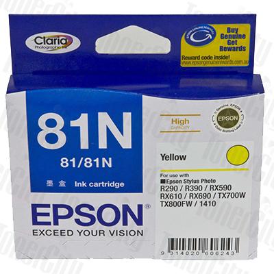 EPSON 81N Yellow Genuine High-Capacity Ink Cartridge