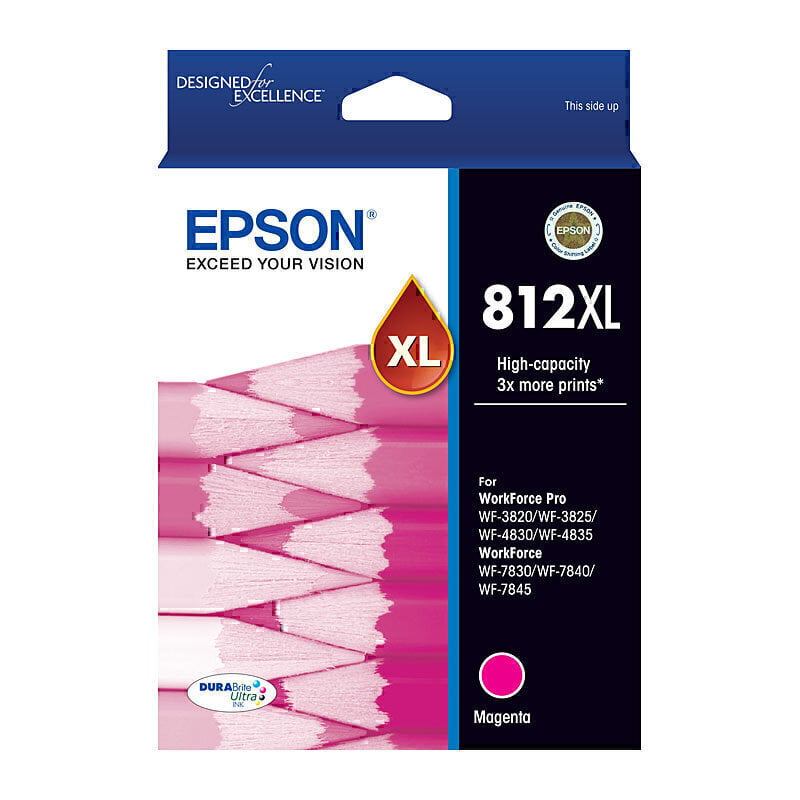 Epson 812XL Magenta Genuine High Capacity Ink Cartridge