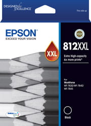 Epson 812XXL Black Genuine Extra High-Capacity Ink Cartridge