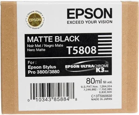 Epson T5808 Matt Black Genuine.