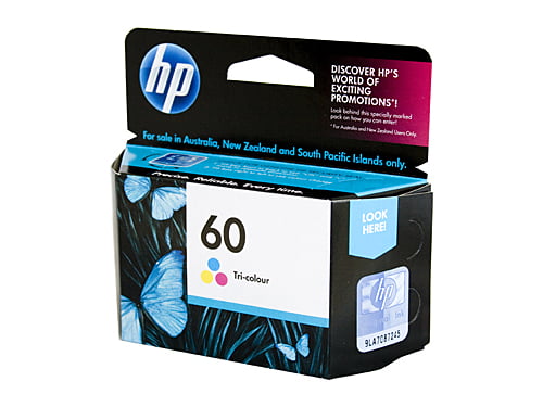 HP 60 TRI-COLOUR GENUINE INK CARTRIDGE CC643WA