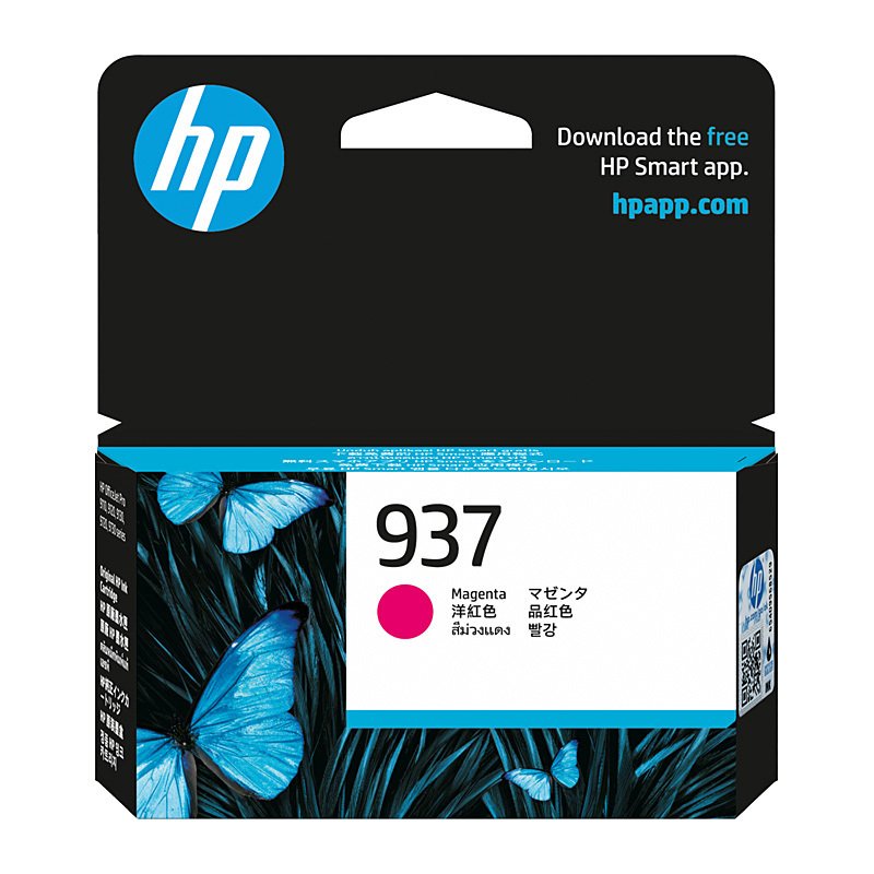 HP 937 MAGENTA GENUINE INK CARTRIDGE.