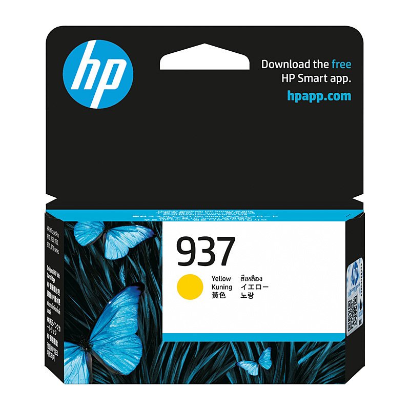 HP 937 YELLOW GENUINE INK CARTRIDGE.