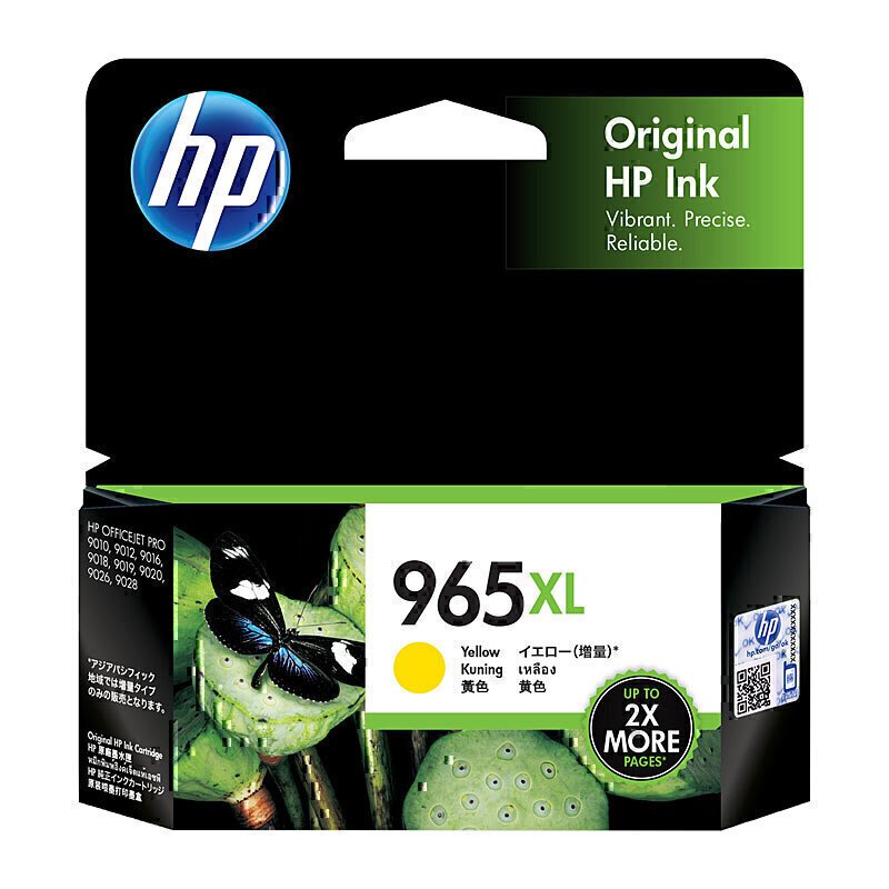 HP 965 XL YELLOW GENUINE HIGH CAPACITY INK CARTRIDGE.