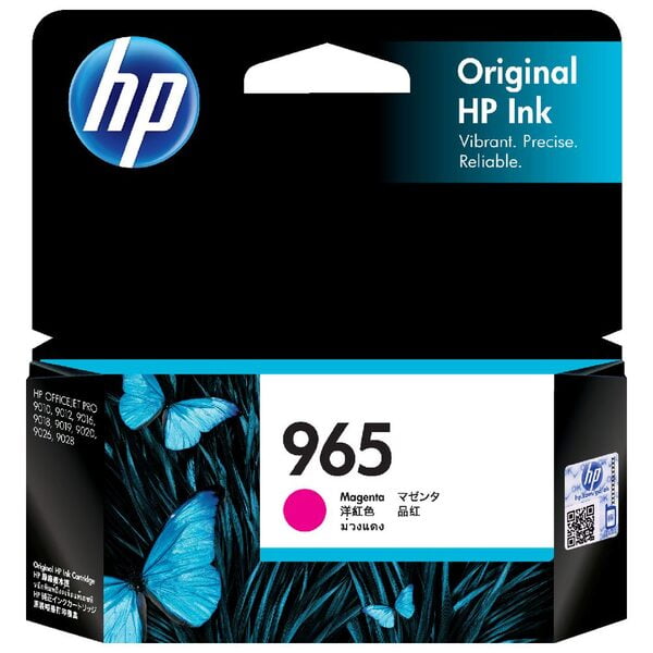 HP 965 MAGENTA GENUINE INK CARTRIDGE.
