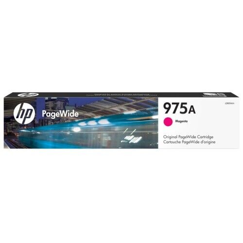 GENUINE HP 975A MAGENTA PAGEWIDE CARTRIDGE.