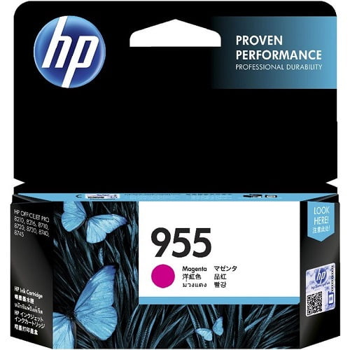HP 955 MAGENTA GENUINE INK CARTRIDGE L0S54AA.
