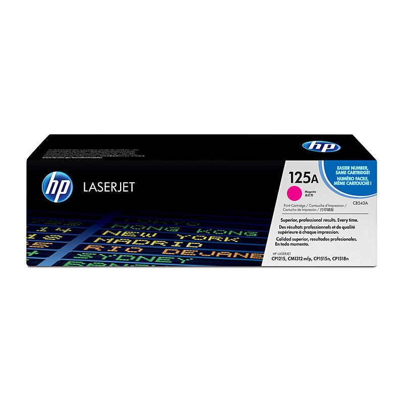 HP 125A MAGENTA GENUINE TONER CARTRIDGE.