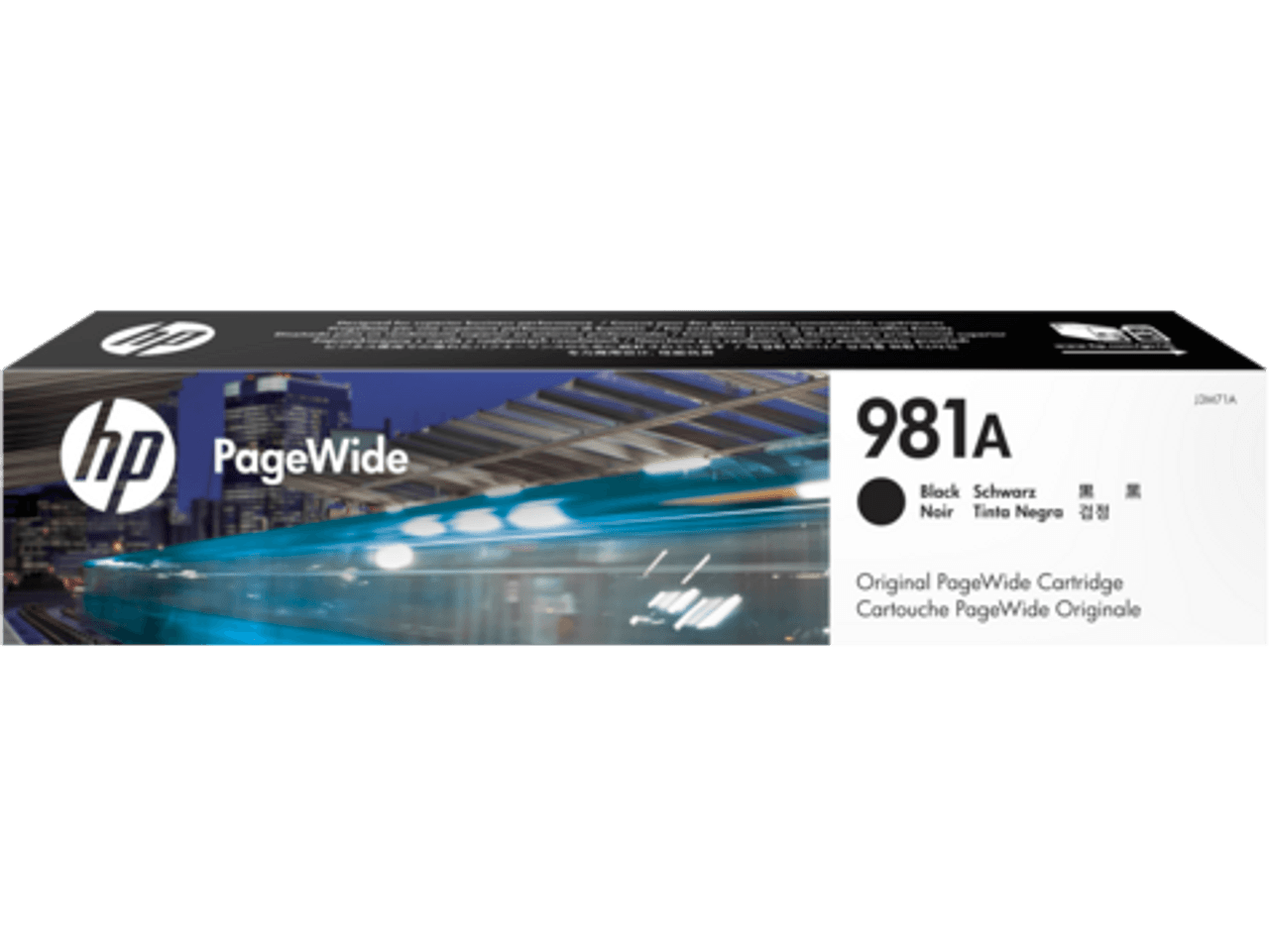 HP 981A BLACK GENUINE PAGE WIDE INK CARTRIDGE.