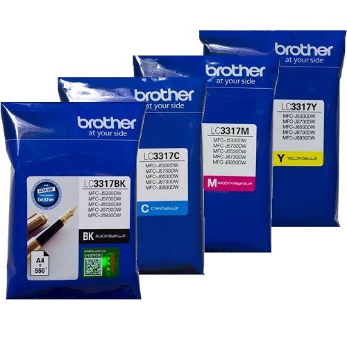 BROTHER LC3317 GENUINE 4-INK VALUE PACK