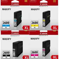 Canon PGI-2600XL Genuine High Capacity 4-Ink Value Pack.