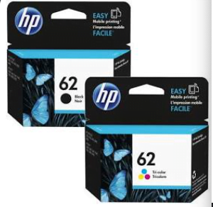HP 62 GENUINE BLACK AND COLOUR ORIGINAL COMBO PACK