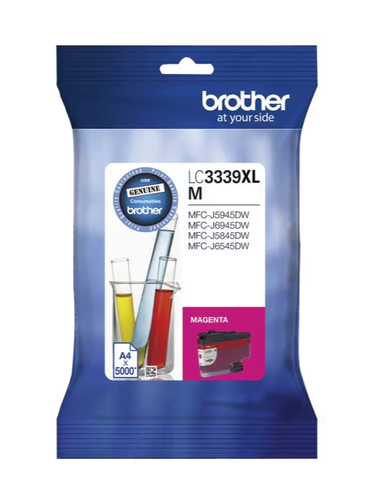 BROTHER LC3339XL MAGENTA GENUINE HIGH CAPACITY INK CARTRIDGE.