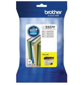 BROTHER LC3337 GENUINE YELLOW ORIGINAL INK CARTRIDGE.