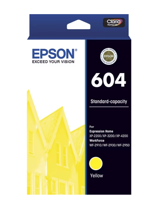Genuine Epson 604 Standard Capacity Yellow Ink Cartridge