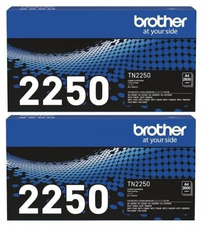 Two Brother TN-2250 Black Genuine 2-Toners.