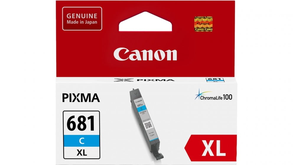 CANON CLI-681XL CYAN GENUINE HIGH CAPACITY INK CARTRIDGE.