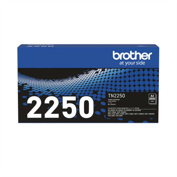 Brother TN-2250 Black Genuine Toner.