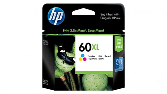 HP 60 XL Tri Col Genuine Ink Cartridge CC644WA