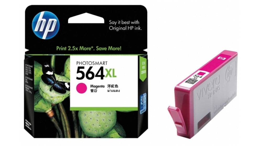 HP 564XL MAGENTA GENUINE HIGH CAPACITY INK CARTRIDGE. CB324WA
