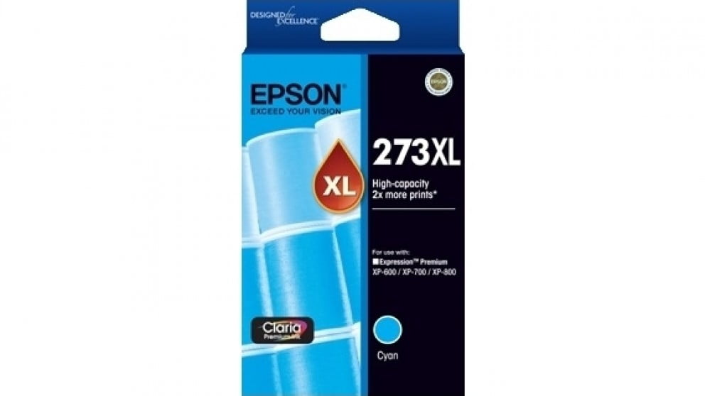 Epson 273 XL Cyan Genuine High Capacity Ink Cartridge.