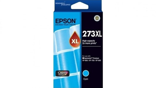 Epson 273 XL Cyan Genuine High Capacity Ink Cartridge.