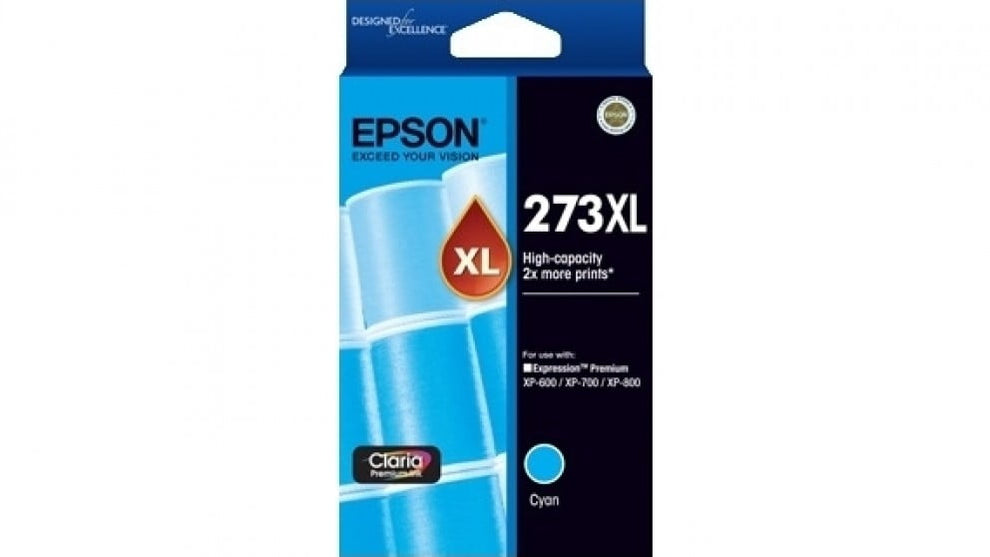 Epson 273 XL Cyan Genuine High Capacity Ink Cartridge. | Ink Warehouse