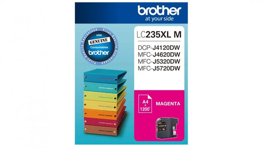 BROTHER LC235XL MAGENTA GENUINE HIGH CAPACITY INK CARTRIDGE.