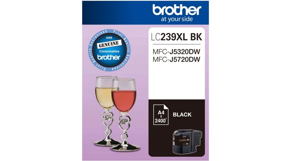 BROTHER LC239XL BLACK GENUINE HIGH CAPACITY INK CARTRIDGE.