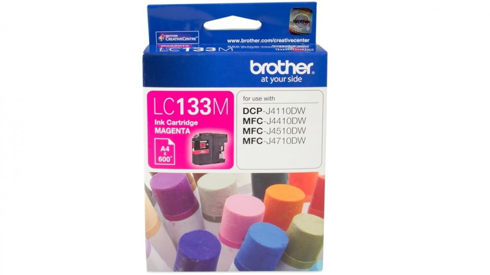 BROTHER LC133 MAGENTA GENUINE INK CARTRIDGE.
