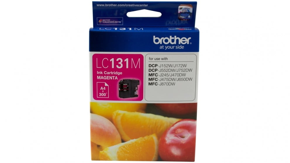 BROTHER LC131 MAGENTA INK CARTRIDGE.